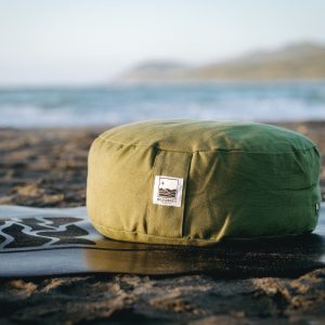 Enhance your meditation practice with our ultra-comfortable meditation cushion. 100% cotton washable exterior and buckwheat fill. Forest green or navy.