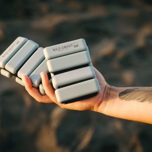 Enhance your workout with our convenient 0.5kg (1 pound) ankle and wrist weights. Soft silicone exterior and 3 great colours: lilac, ocean blue, and grey.