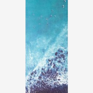 Eco-friendly yoga mat with stunning full-colour aerial photography of the Indicators, Raglan.