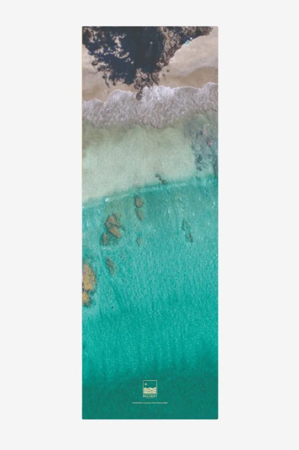 Experience the luxury of sinking into our 5mm-thick Waiheke yoga mat. Featuring stunning photography of Little Oneroa beach. Includes carry strap.